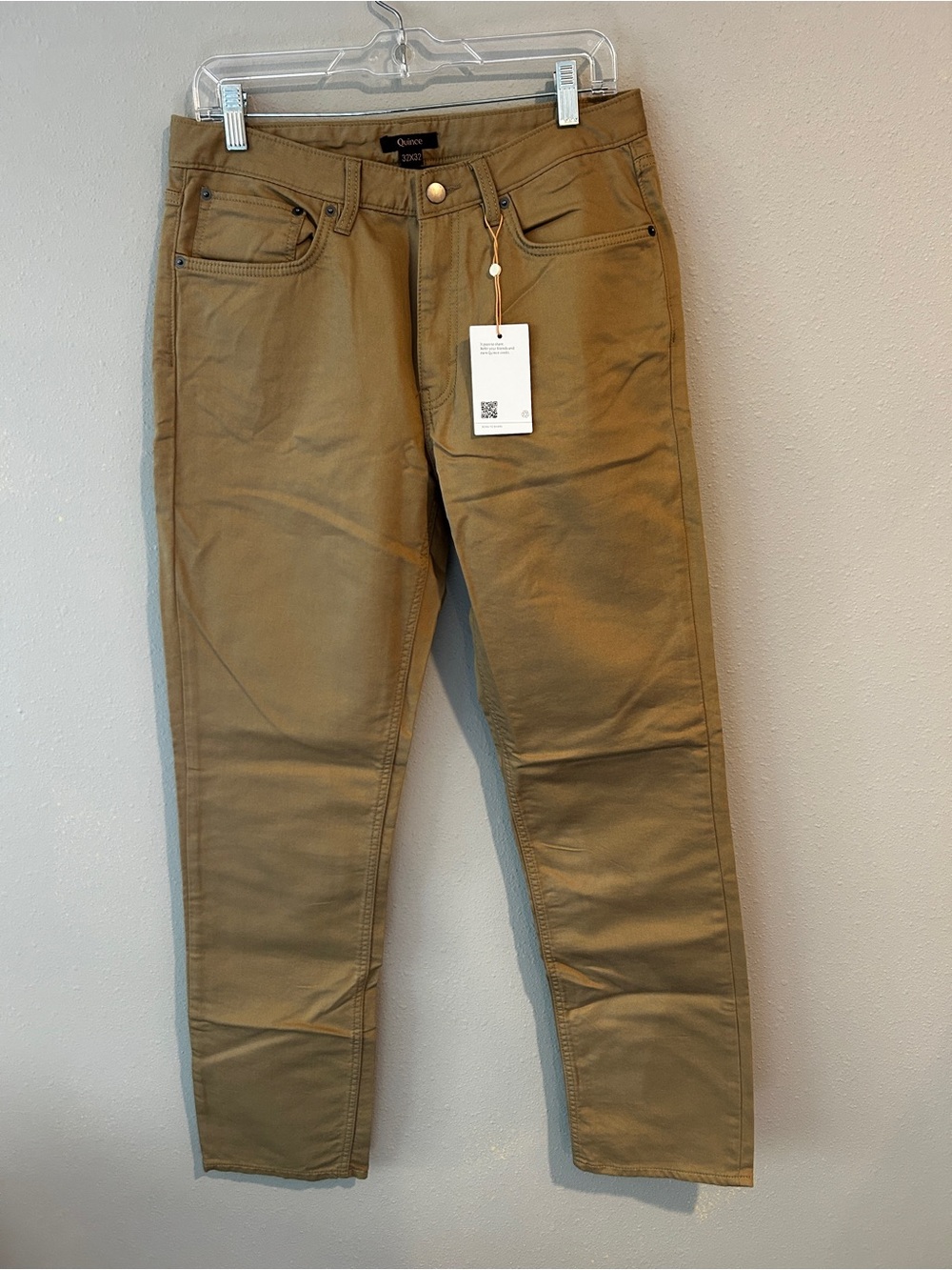 Quince Men's Slim Jeans in Khaki 32x32
